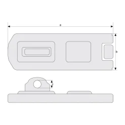 Überfalle 200/75 mm ^ Abus
