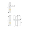 Schutzbeschlag KLN 314 F1 beidseitig ^ Abus New