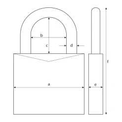 Vorhängeschloss 64TI/35 ^ Abus Outlet