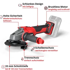 AKKU-Winkelschleifer AXXIO 18/125 ^ Einhell New