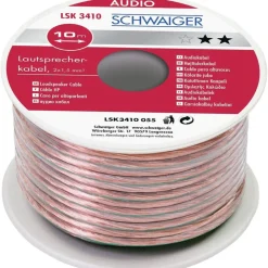 A-Lautsprecherkabel 10m transparent ^ Schwaiger Sale