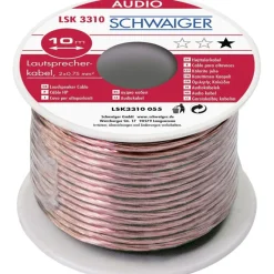 A-Lautsprecherkabel 10m transparent ^ Schwaiger Clearance