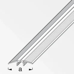 Übergangsprofil Clipstech 33 mm 2m titan ^ Alfer New