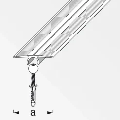 Übergangsprofil Clipstech-vario 33 mm 0,9m titan ^ Alfer Discount