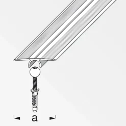 Übergangsprofil Clipstech-vario 33 mm 0,9m silber ^ Alfer Online
