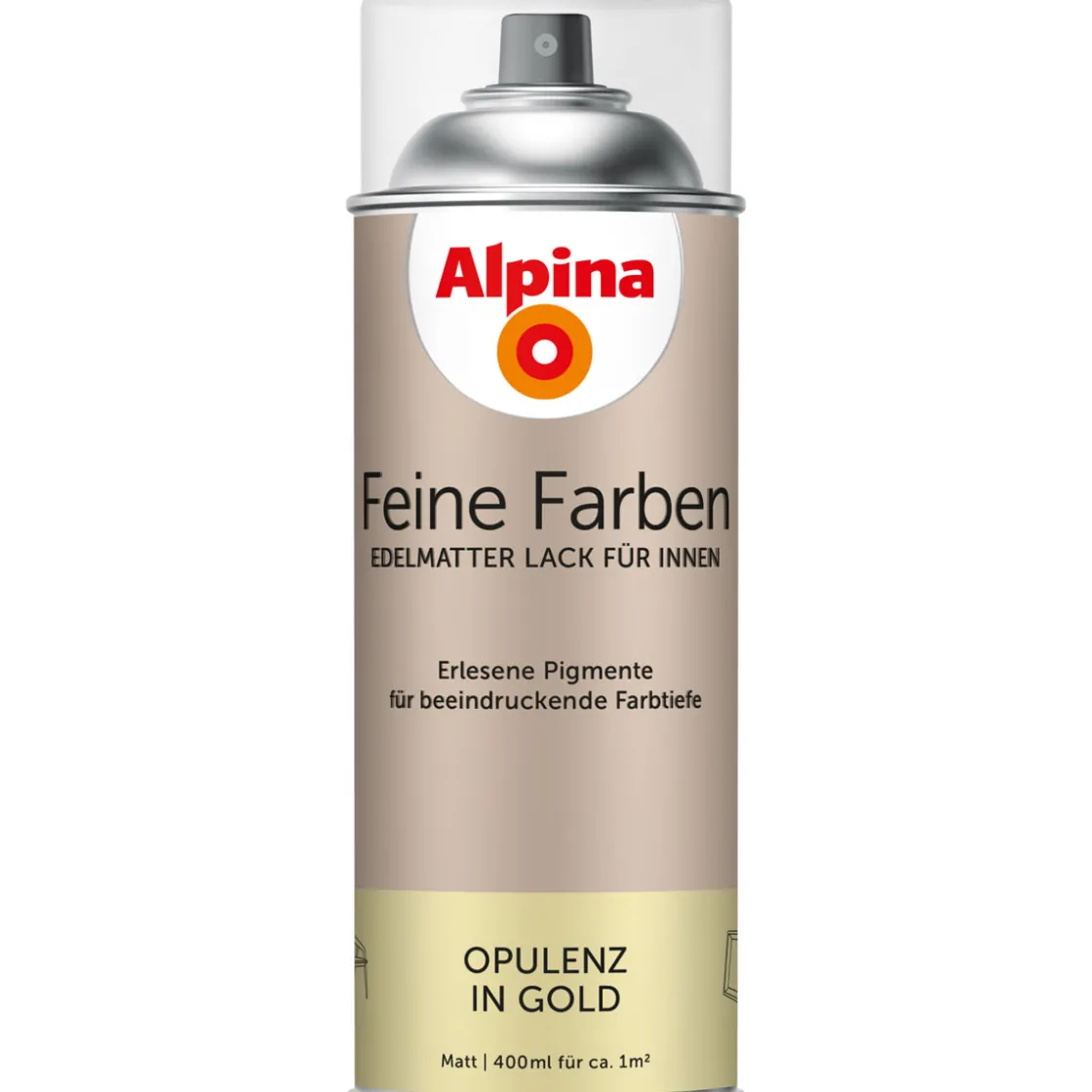 Buntlack Feine Farben Sprühlack Opulenz in Gold 400ml ^ Alpina Sale