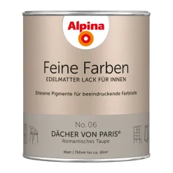 Buntlack Feine Farben Lack No 06 Dächer von Paris edelmatt 750ml ^ Alpina Hot