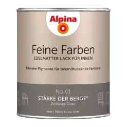 Buntlack Feine Farben Lack No 01 Stärke der Berge edelmatt 750ml ^ Alpina Best