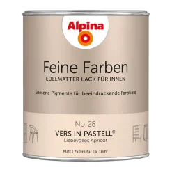 Buntlack Feine Farben Lack No 28 Vers in Pastell edelmatt 750ml ^ Alpina Outlet