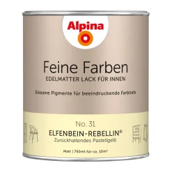Buntlack Feine Farben Lack No 31 Elfenbein-Rebellin edelmatt 750ml ^ Alpina Best