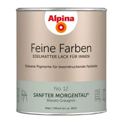 Buntlack Feine Farben Lack No 12 Sanfter Morgentau edelmatt 750ml ^ Alpina Outlet