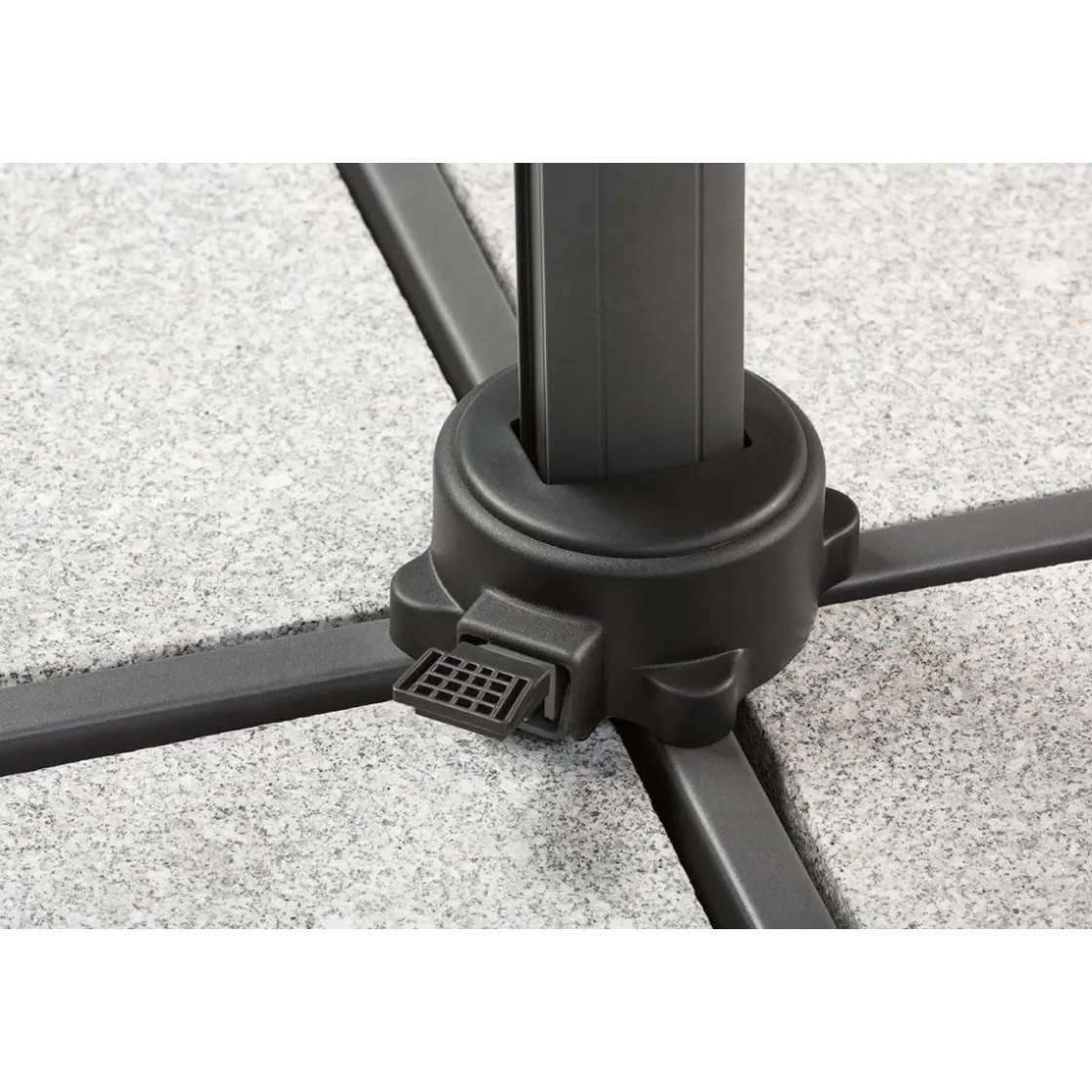 Ampelschirm Rhodos Twist 300x300 anthraz ^ Schneider Schirme Clearance