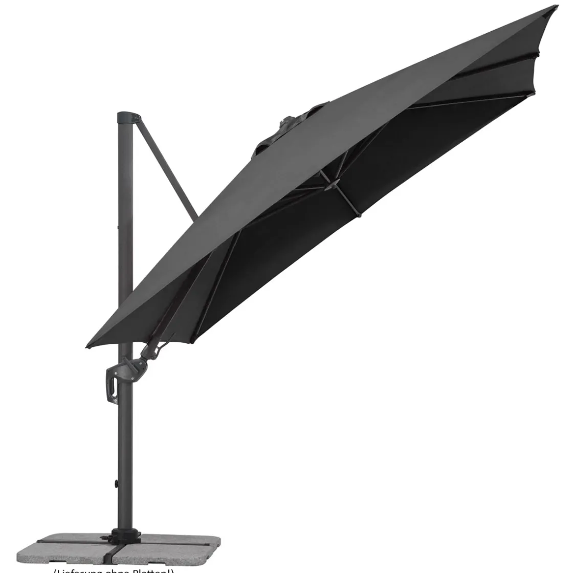Ampelschirm Rhodos Twist 300x300 anthraz ^ Schneider Schirme Clearance