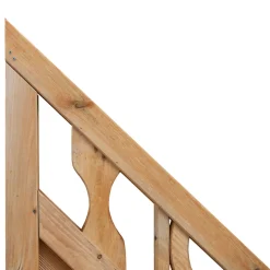 Anschlusszaun Ornament geölt 90 x 180/90 cm ^ Best