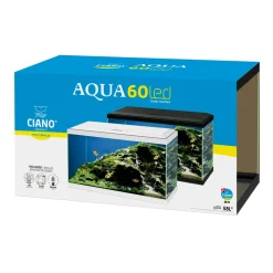 Aquarium Aqua 60 LED 58 L schwarz 60 x 30 x 33,5 cm ^ Discount