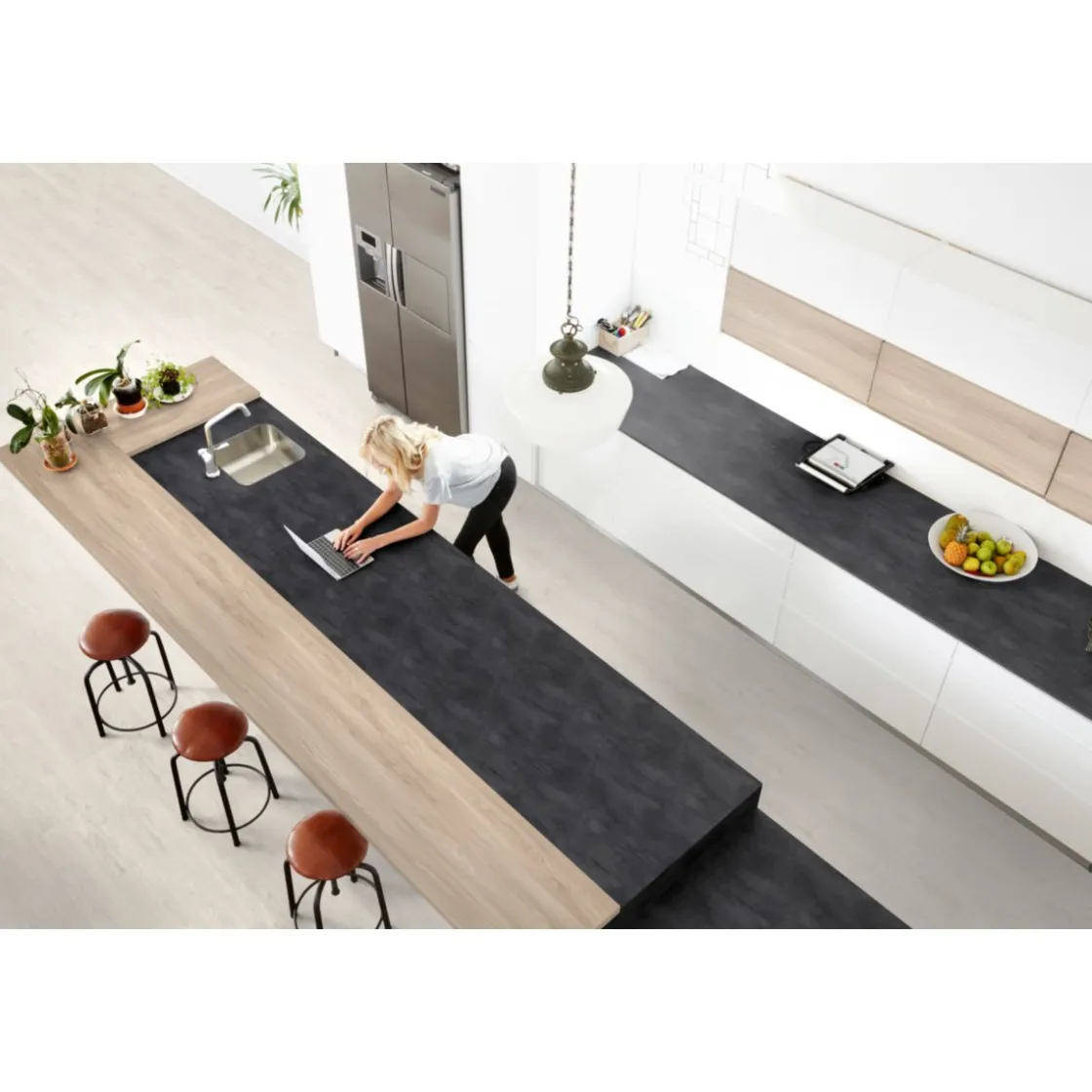 Arbeitsplatte Beton ArtInfinity 410 x 63,5 cm ^ Discount