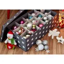 Aufbewahrungsbox für z.B Weihnachtskugeln weiß 30 Fächer ^ Online