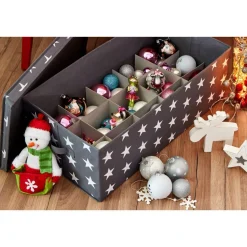 Aufbewahrungsbox für z.B Weihnachtskugeln weiß 30 Fächer ^ Online