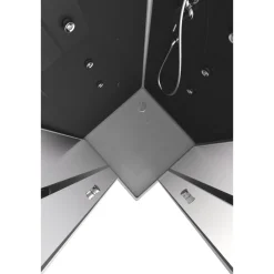 Komplettdusche Colours Black 90 x 90 x 215 cm ^ Aurlane Hot