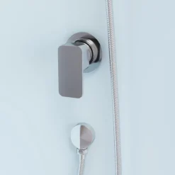 Komplettdusche Essential, eckig, Farbe: Silber, 85x85x197,5cm ^ Aurlane Clearance