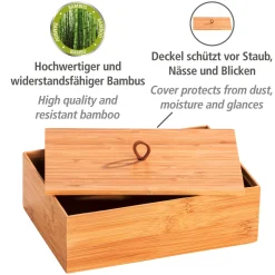 Badbox mit Deckel L Mod. Terra, Bambu ^ Wenko