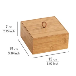 Badbox mit Deckel M Mod. Terra, Bambu ^ Wenko