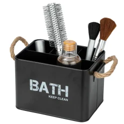 Badbox mit 4 Faechern Mod. Gara, schwarz ^ Wenko Hot