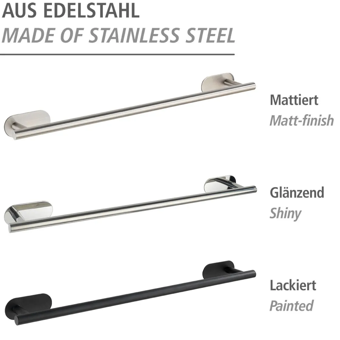 Badetuchstange Uno Orea Matt Turbo-LockEdelstahl ^ Wenko Clearance