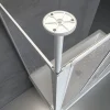 Badewannenaufsatz 3-teilig mit Seiten-wand und Deckenstütze 1288x1400mm T750mm ^ Schulte New