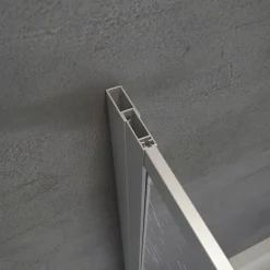Badewannenaufsatz 3-teilig mit Seiten-wand und Deckenstütze 1288x1400mm T750mm ^ Schulte New