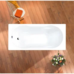 Badewannen-Set Nixe, 170x75cm,best. ausWanne, Wannenträger&Ab-Überlaufgarnitur ^ Ottofond