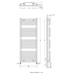Badheizkörper Europa weiss 1530x600 mmD-Profil ^ Schulte Sale
