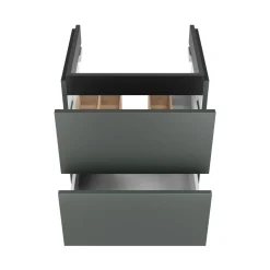 BADMOBIL Waschtischunterschrank CRAFT 49 x 54 x 36 cm 2 Schubladen mit Push-To-Open grün-matt ^ Hot