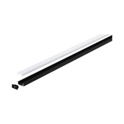 Base Profil mit weissem Diffusor 2 mschwarz eloxiert/weiss Alu/Kunststoff ^ Paulmann Best