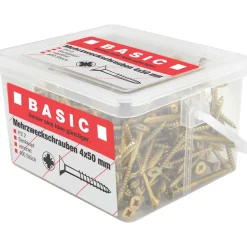 Mehrzweckschraube 4,0 x 50 mm 400 Stück im Eimer ^ Basic Sale
