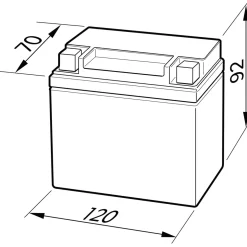 Batterie GEL YB4L-B 4Ah 120 A ^ Best