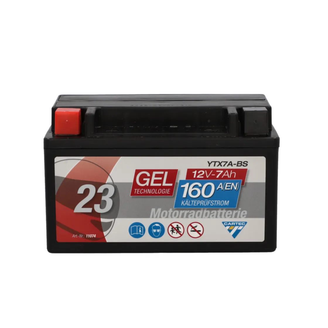 Batterie GEL YTX7A-BS 7Ah 160A ^
