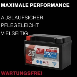 Batterie GEL YTX9-BS 9Ah 200A ^