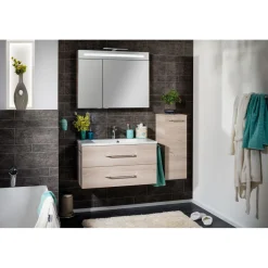 B.Clever LED-Spiegelschrank 90x71x16cm2 Tueren m. Schalter/Steckdose ^ Fackelmann Sale