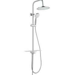 Überkopfbrauseset Aquastar mit Ablage chrom-weiß ^ Online