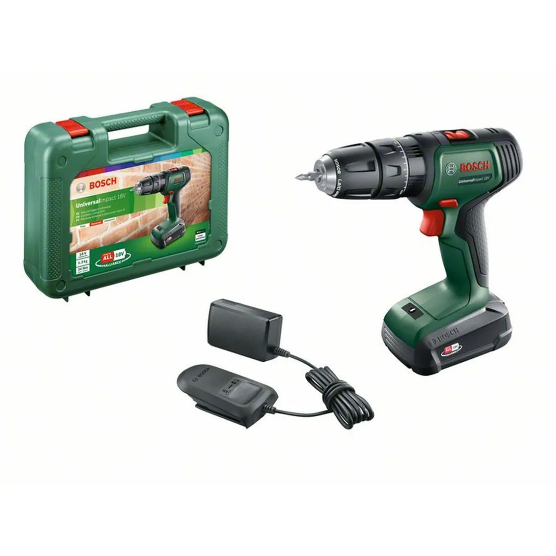 Akku-Schlagbohrschrauber-Set UniversalImpact 8V Akku 4-teilig ^ Bosch Discount