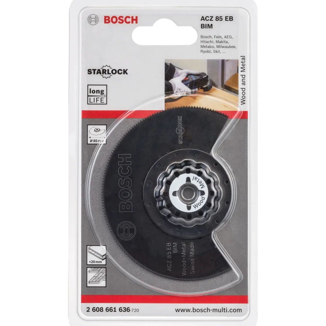 BIM Segmentsägeblatt ACZ 85 EB Wood and Metal 85 mm ^ Bosch Professional New