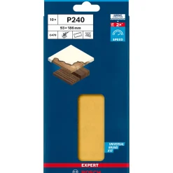 Expert C470 Schleifpapier mit 8 Löchern für Schwingschleifer 93 x 186 mm G 240 10- teilig ^ Bosch Professional Sale