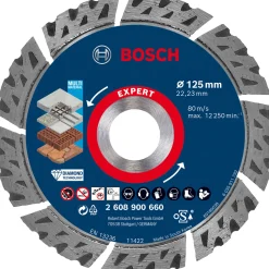 Expert MultiMaterial Diamanttrennscheiben 125 x 22,23 x 2,2 x 12 mm ^ Bosch Professional