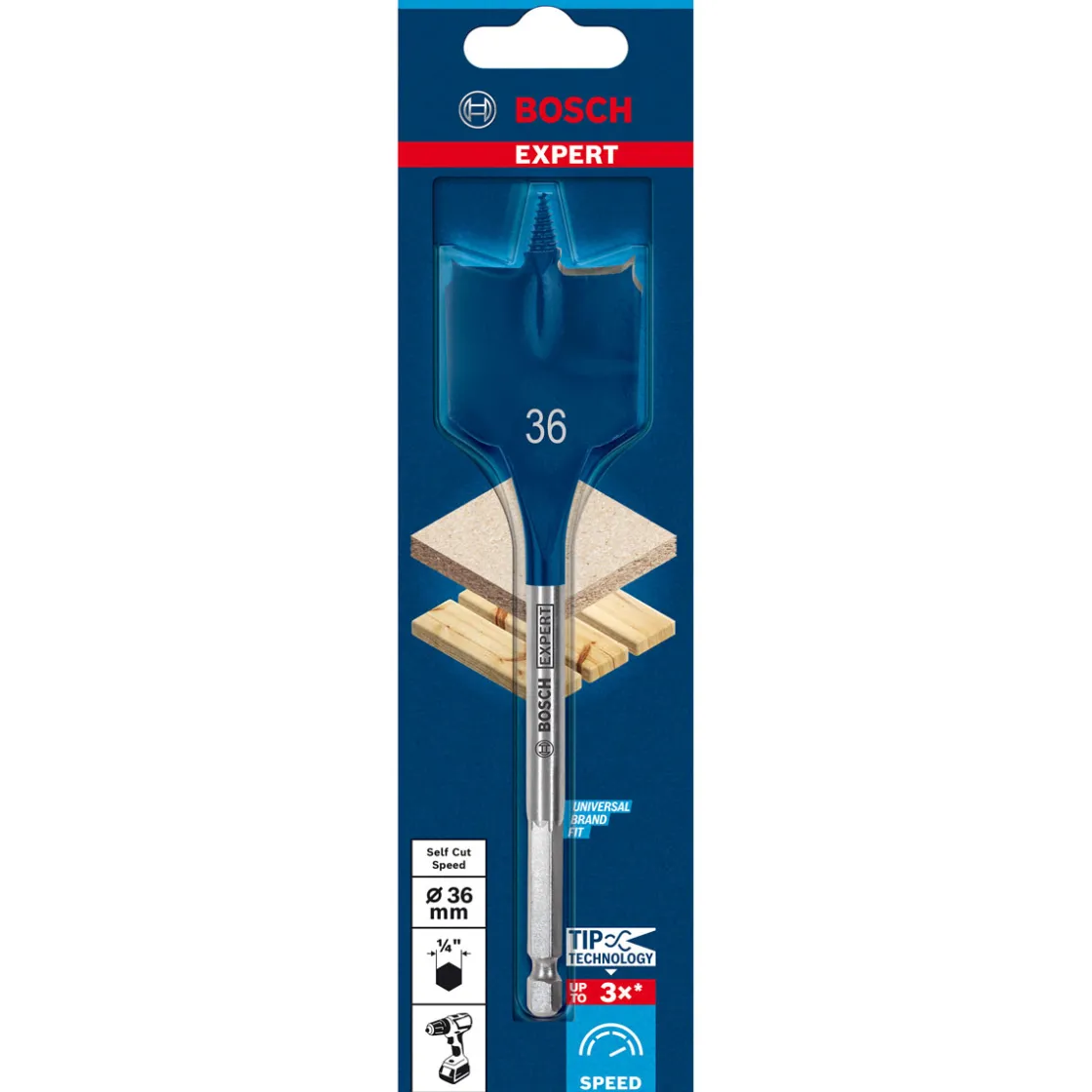 Expert SelfCut Speed Flachfräsbohrer 36 x 152 mm ^ Bosch Professional