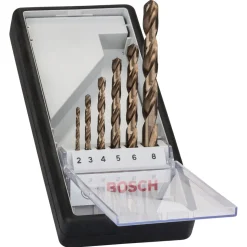 Metallbohrer-Set Robust Line HSS-Co 2–8 mm 6-teilig ^ Bosch Professional Clearance