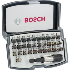 32-teiliges Schrauberbit-Set PH PZ H T und Quick Change-Universalhalter ^ Bosch Professional Clearance