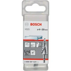 Stufenbohrer HSS 4 - 20 mm 1/4" 70,5 mm ^ Bosch Online