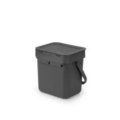 Brabantia Abfalleimer Sort & Go 18,8 x 18,1 x 13,9 cm grau ^ Outlet