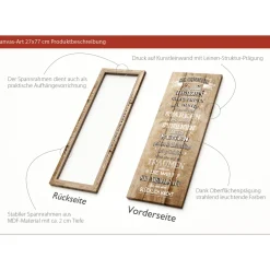 Canvas-Art Spruch 30 x 80 cm ^ Pro-Art New